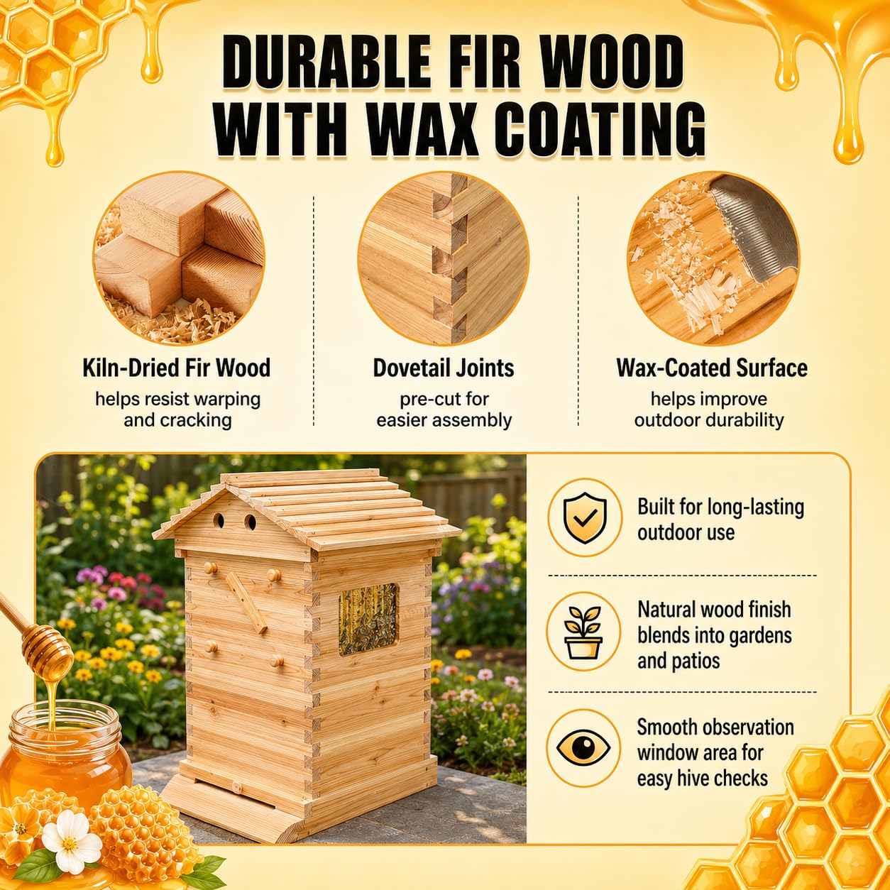 Arnia in legno 2-in-1 con sist - Beehive Frame Wax recensione e prezzo